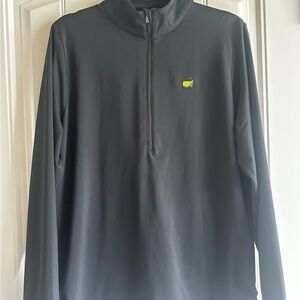 Masters Magnolia Lane Black Quarter-Zip Pullover with Logo